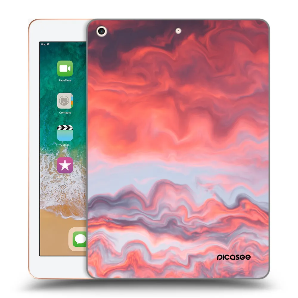 Picasee silikonski prozorni ovitek za Apple iPad 9.7" 2018 (6. gen) - Sunset