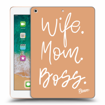 Picasee silikonski prozorni ovitek za Apple iPad 9.7" 2018 (6. gen) - Boss Mama
