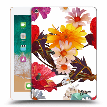 Picasee silikonski prozorni ovitek za Apple iPad 9.7" 2018 (6. gen) - Meadow