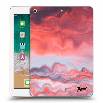 Picasee silikonski črni ovitek za Apple iPad 9.7" 2018 (6. gen) - Sunset