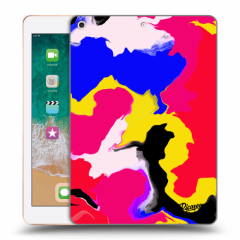 Picasee silikonski prozorni ovitek za Apple iPad 9.7" 2018 (6. gen) - Watercolor