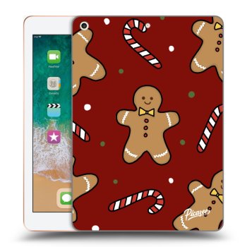 Picasee silikonski črni ovitek za Apple iPad 9.7" 2018 (6. gen) - Gingerbread 2