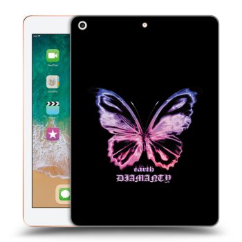 Picasee silikonski prozorni ovitek za Apple iPad 9.7" 2018 (6. gen) - Diamanty Purple