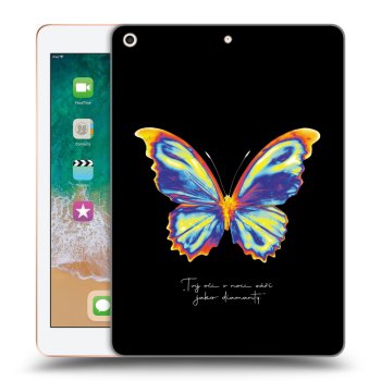 Picasee silikonski prozorni ovitek za Apple iPad 9.7" 2018 (6. gen) - Diamanty Black