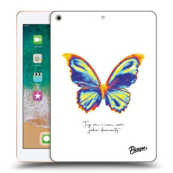 Picasee silikonski prozorni ovitek za Apple iPad 9.7" 2018 (6. gen) - Diamanty White