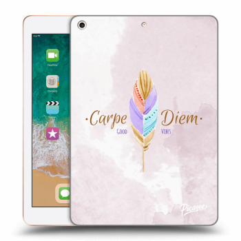 Picasee silikonski prozorni ovitek za Apple iPad 9.7" 2018 (6. gen) - Carpe Diem
