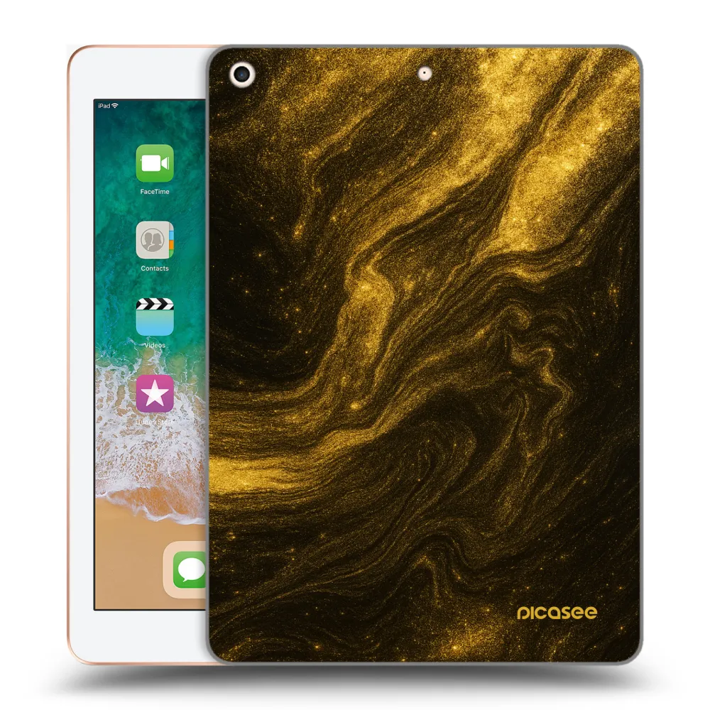 Picasee silikonski prozorni ovitek za Apple iPad 9.7" 2018 (6. gen) - Black