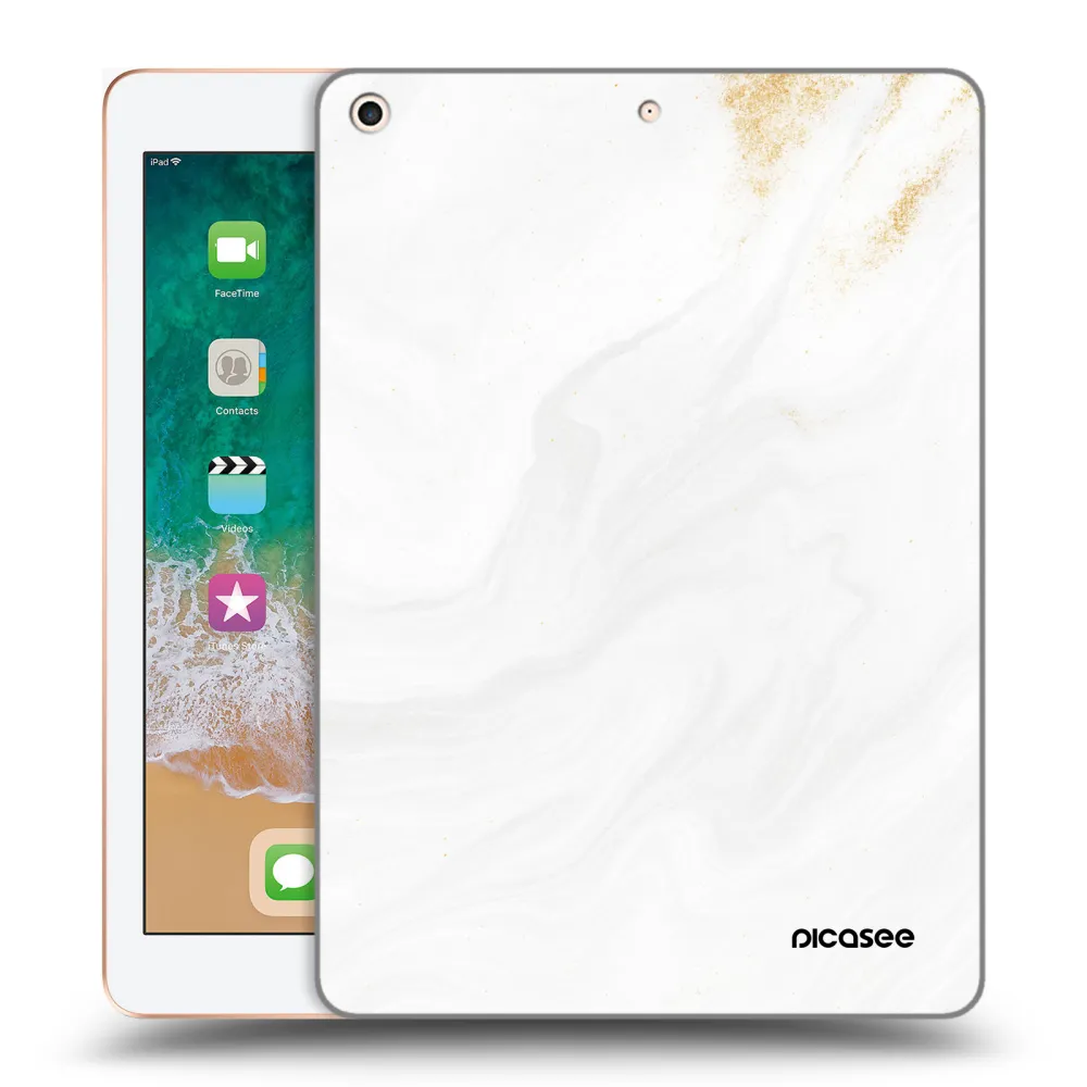 Picasee silikonski prozorni ovitek za Apple iPad 9.7" 2018 (6. gen) - White