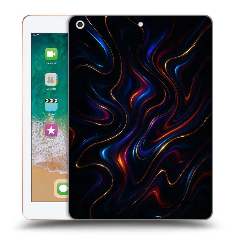 Picasee silikonski prozorni ovitek za Apple iPad 9.7" 2018 (6. gen) - Noir