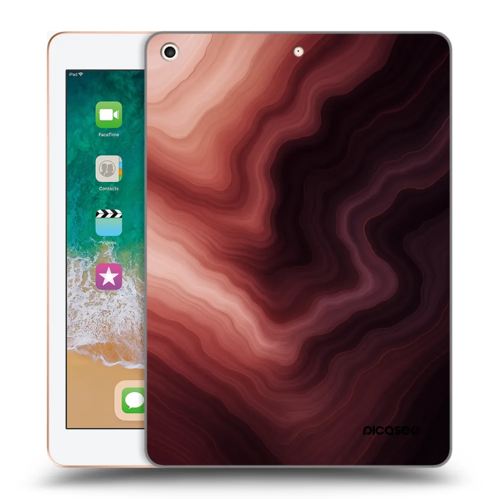 Picasee silikonski prozorni ovitek za Apple iPad 9.7" 2018 (6. gen) - Rouge