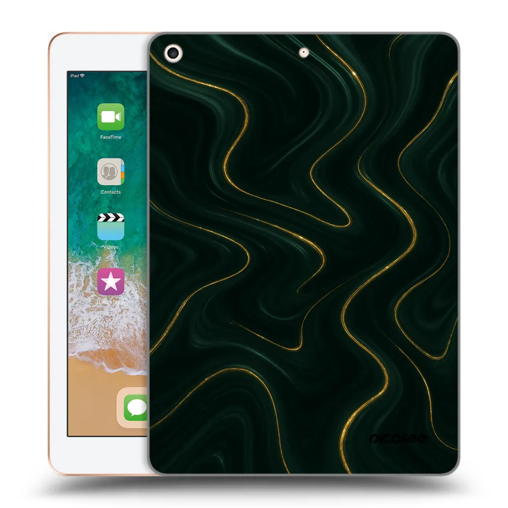 Picasee silikonski prozorni ovitek za Apple iPad 9.7" 2018 (6. gen) - Vawes