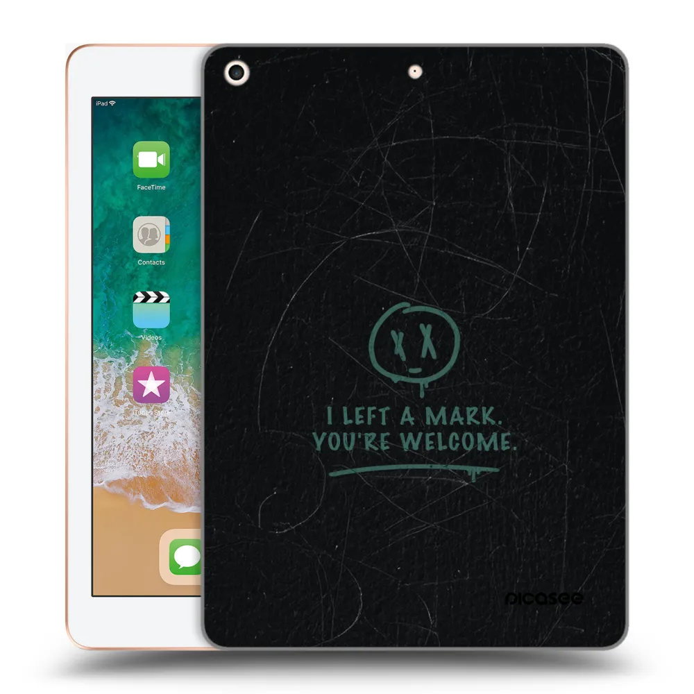 Picasee silikonski prozorni ovitek za Apple iPad 9.7" 2018 (6. gen) - LEFT A MARK