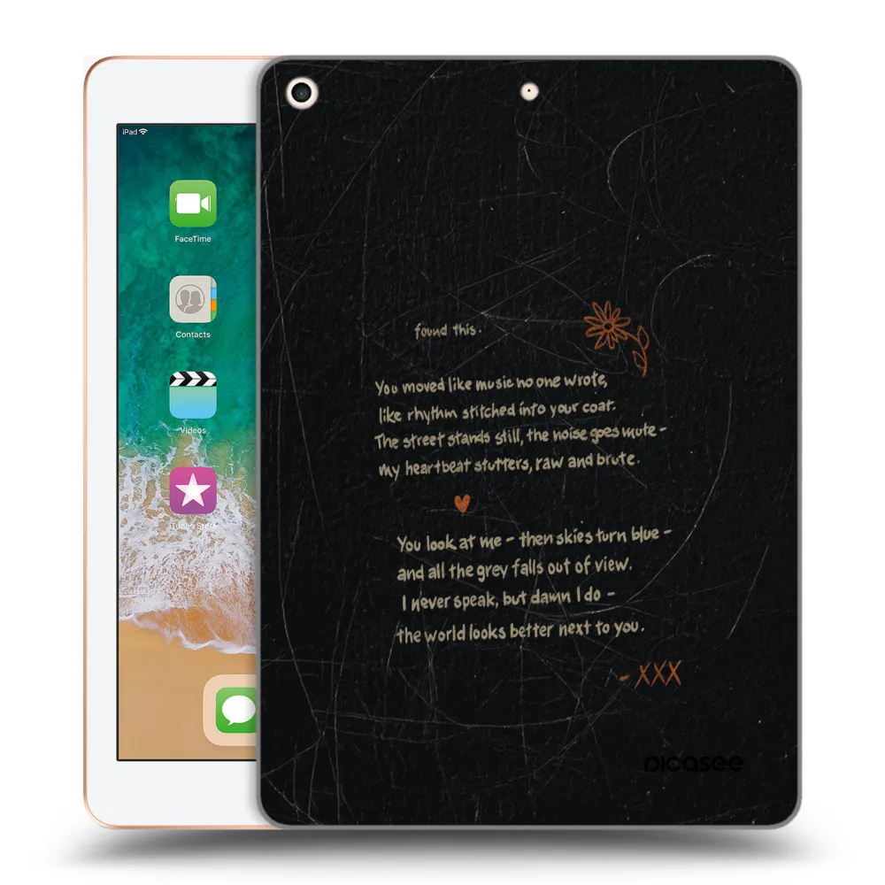Picasee silikonski prozorni ovitek za Apple iPad 9.7" 2018 (6. gen) - POET