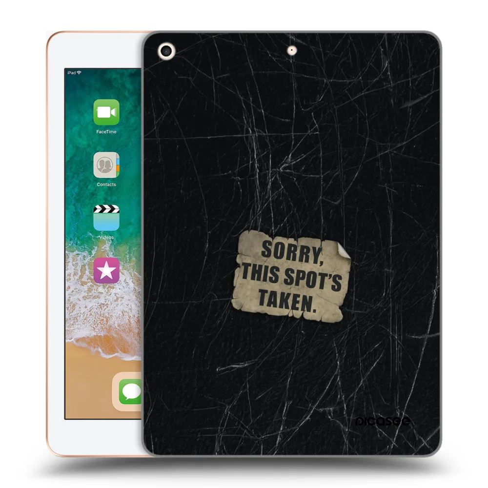 Picasee silikonski prozorni ovitek za Apple iPad 9.7" 2018 (6. gen) - SORRY