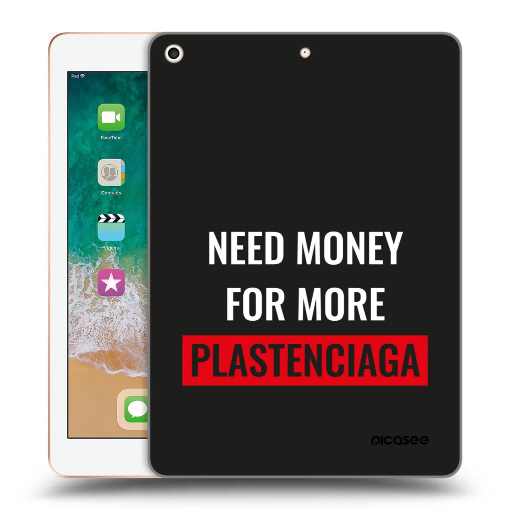 Picasee silikonski prozorni ovitek za Apple iPad 9.7" 2018 (6. gen) - More PLASTENCIAGA