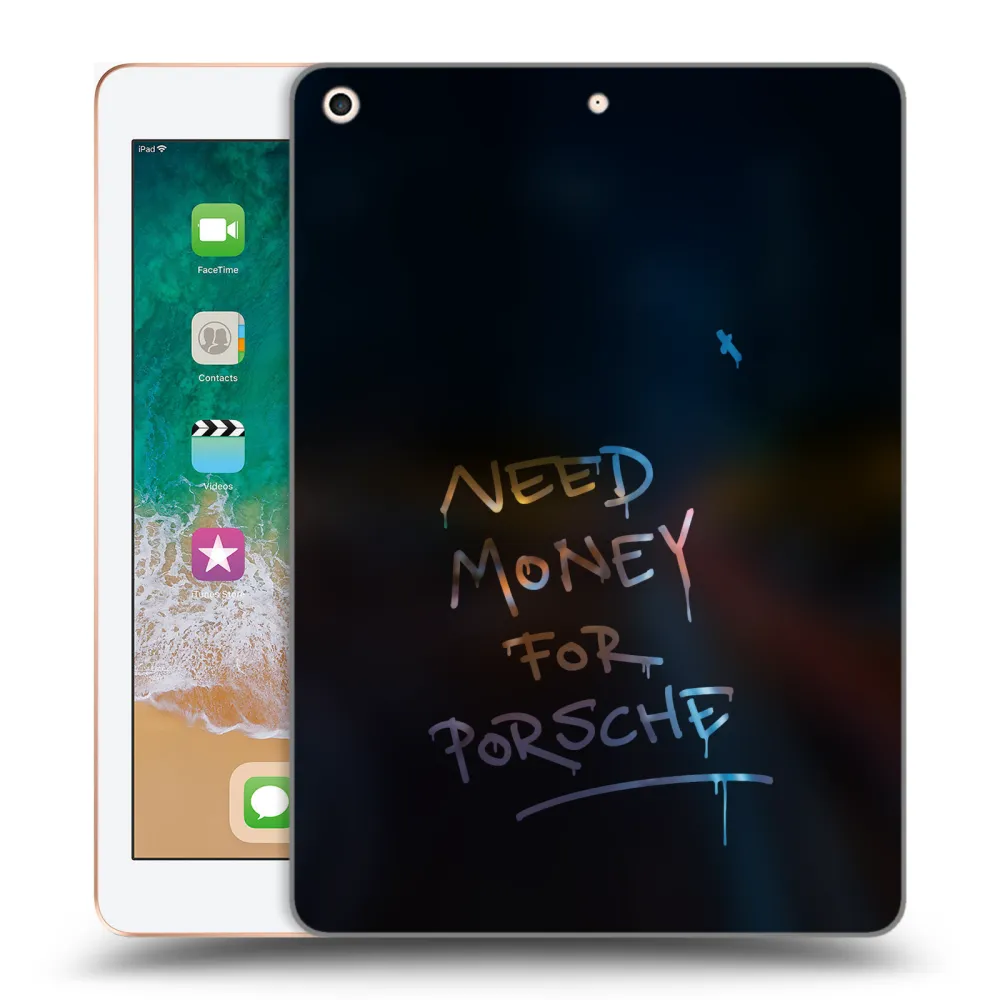 Picasee silikonski prozorni ovitek za Apple iPad 9.7" 2018 (6. gen) - Neon Nights
