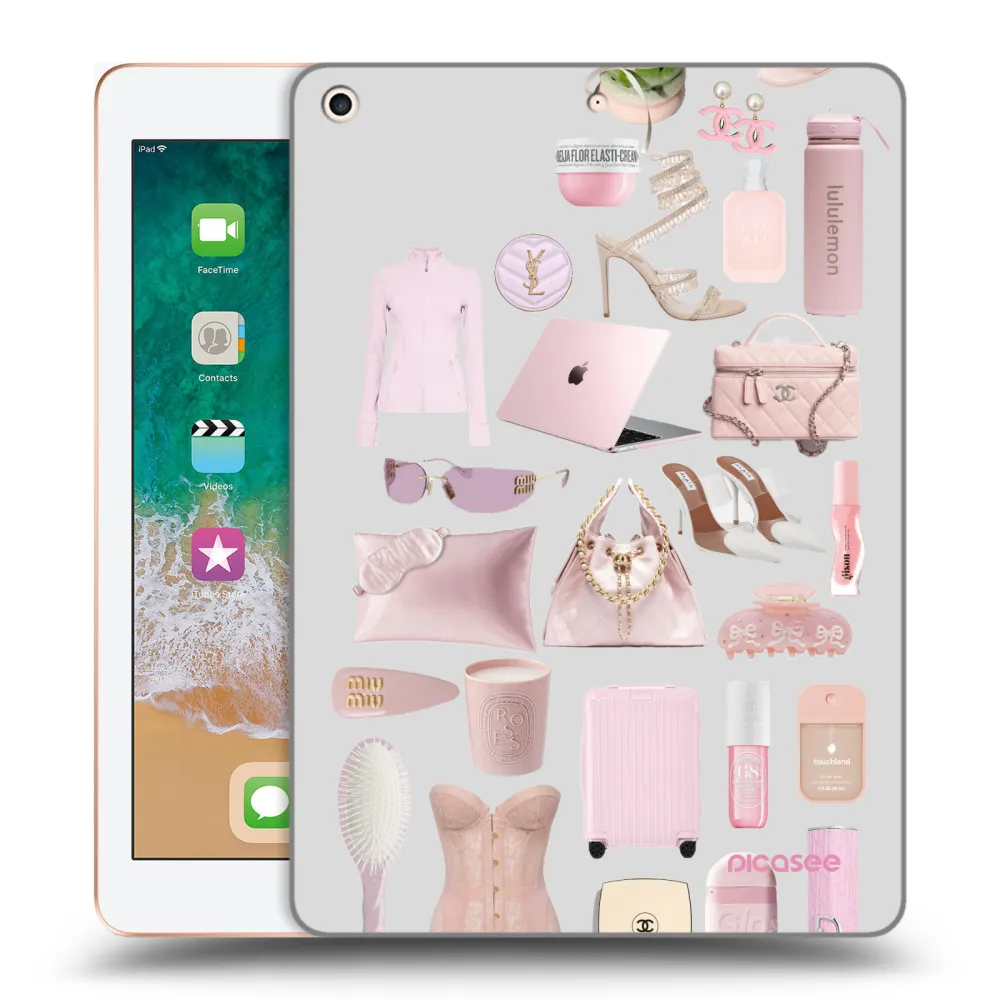Picasee silikonski prozorni ovitek za Apple iPad 9.7" 2018 (6. gen) - Glam Babe