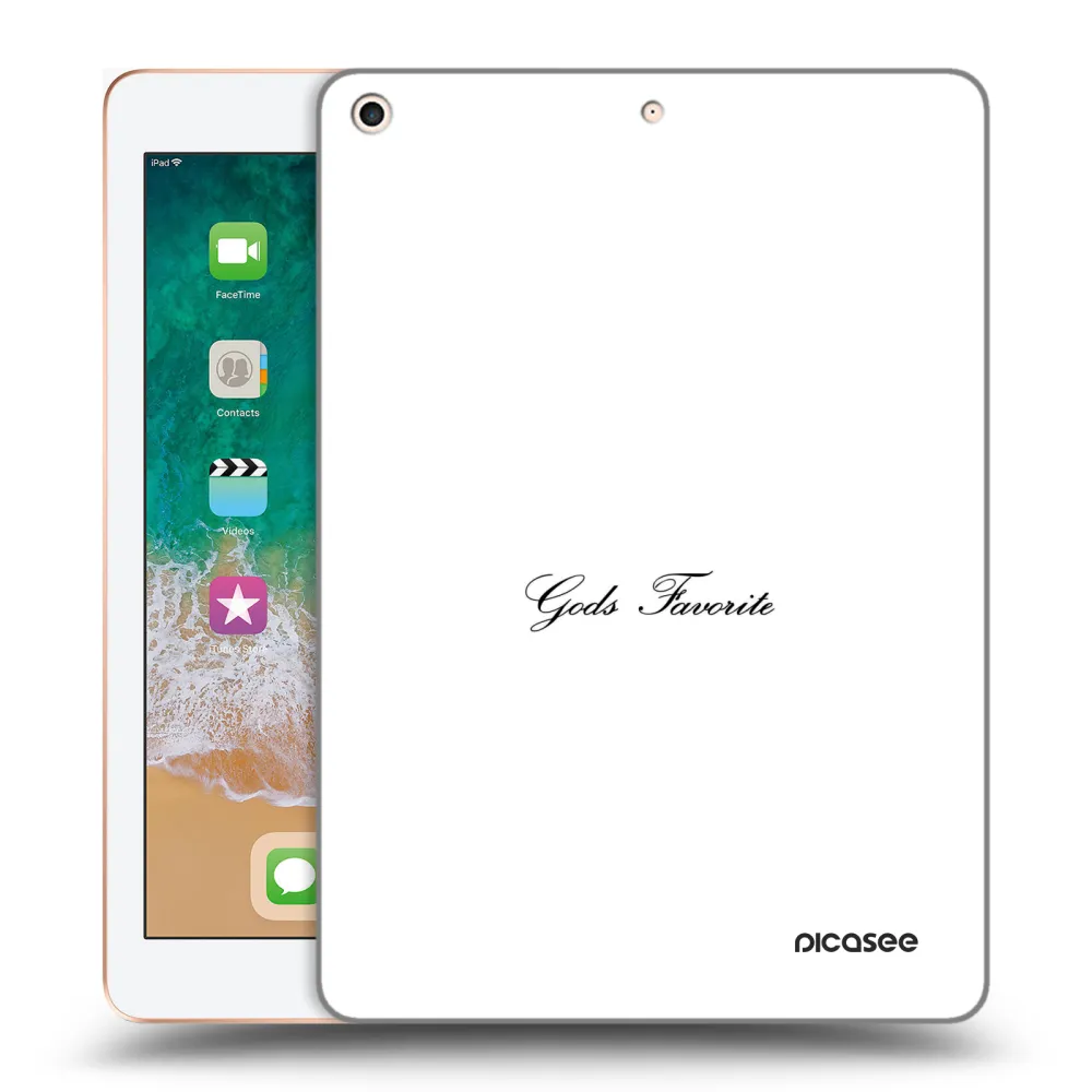 Picasee silikonski prozorni ovitek za Apple iPad 9.7" 2018 (6. gen) - Gods Favorite