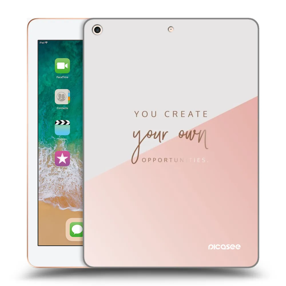 Picasee silikonski prozorni ovitek za Apple iPad 9.7" 2018 (6. gen) - You create your own opportunities