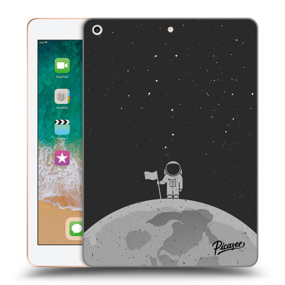 Picasee silikonski prozorni ovitek za Apple iPad 9.7" 2018 (6. gen) - Astronaut