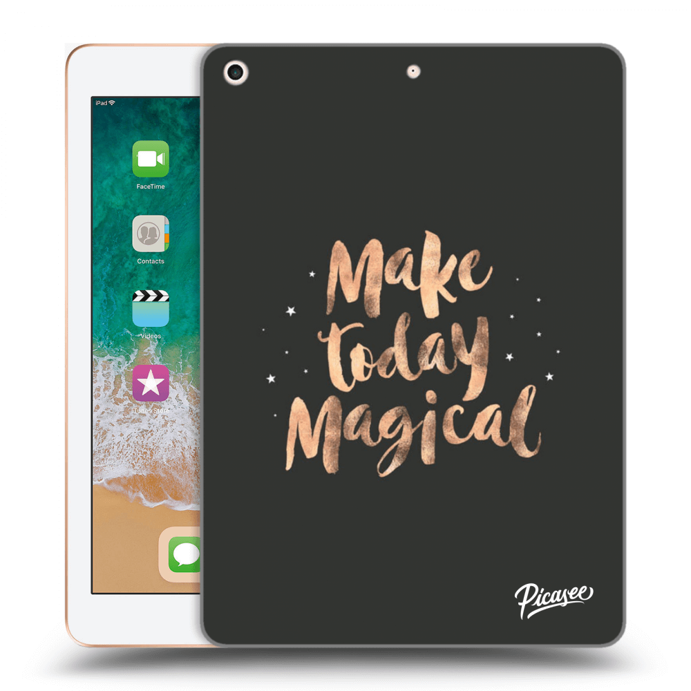 Picasee silikonski črni ovitek za Apple iPad 9.7" 2018 (6. gen) - Make today Magical