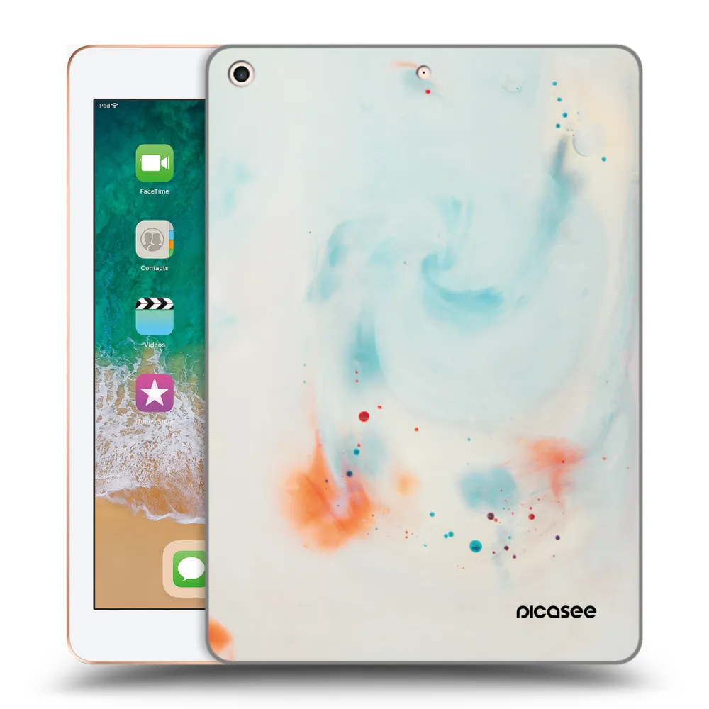 Picasee silikonski prozorni ovitek za Apple iPad 9.7" 2018 (6. gen) - Splash