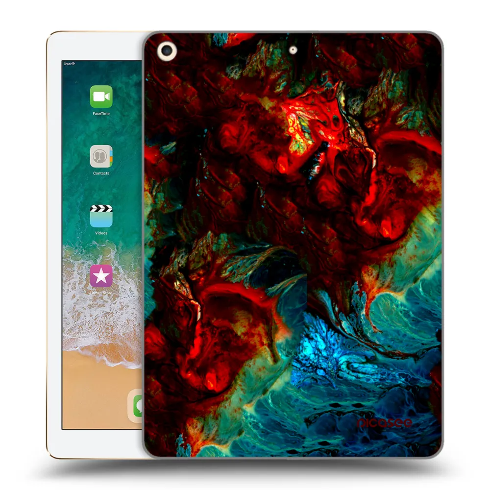 Picasee silikonski prozorni ovitek za Apple iPad 9.7" 2017 (5. gen) - Universe