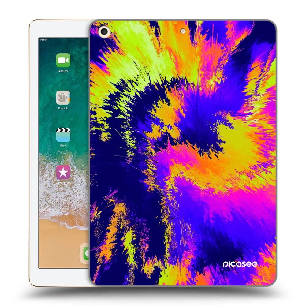 Picasee silikonski prozorni ovitek za Apple iPad 9.7" 2017 (5. gen) - Burn