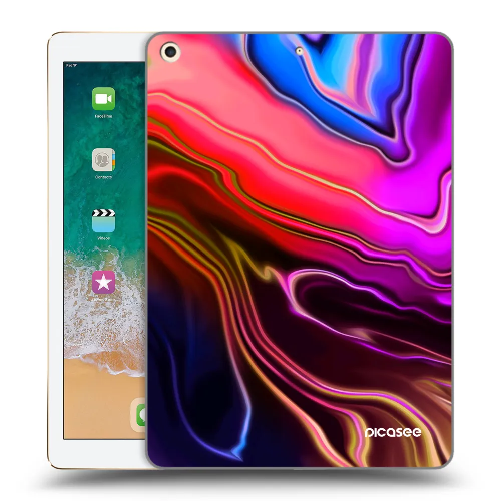Picasee silikonski prozorni ovitek za Apple iPad 9.7" 2017 (5. gen) - Electric
