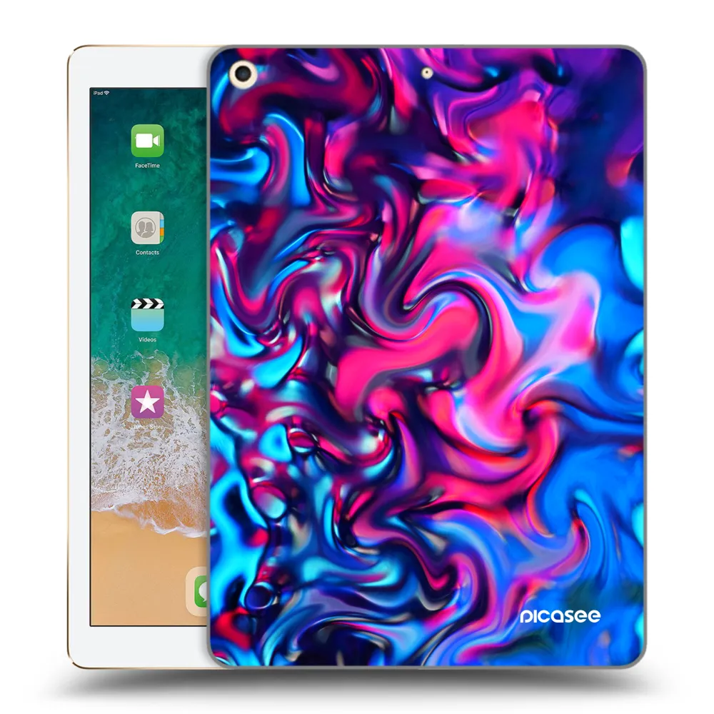 Picasee silikonski prozorni ovitek za Apple iPad 9.7" 2017 (5. gen) - Redlight
