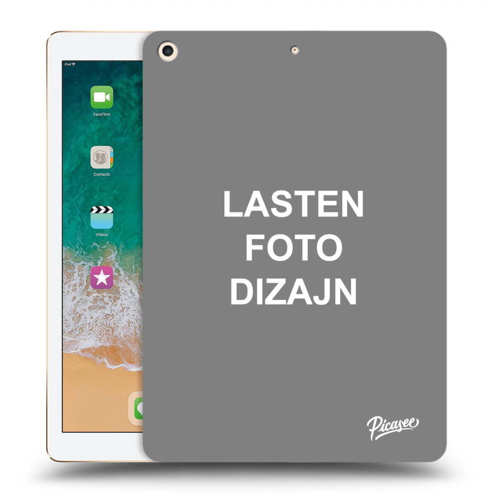 Picasee silikonski prozorni ovitek za Apple iPad 9.7" 2017 (5. gen) - Lasten foto dizajn