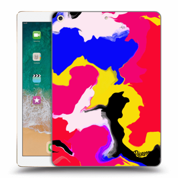 Picasee silikonski prozorni ovitek za Apple iPad 9.7" 2017 (5. gen) - Watercolor