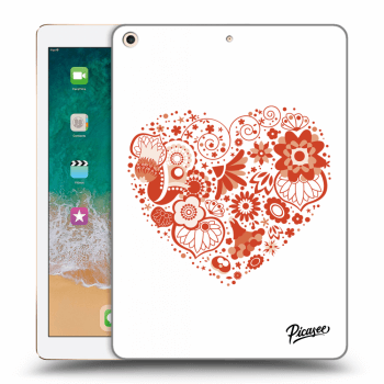 Picasee silikonski prozorni ovitek za Apple iPad 9.7" 2017 (5. gen) - Big heart