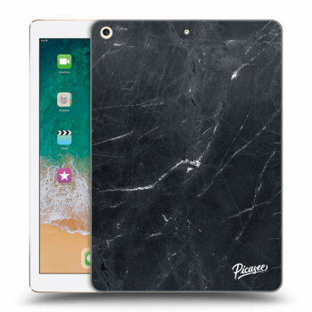 Picasee silikonski prozorni ovitek za Apple iPad 9.7" 2017 (5. gen) - Black marble