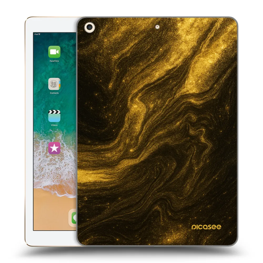 Picasee silikonski prozorni ovitek za Apple iPad 9.7" 2017 (5. gen) - Black