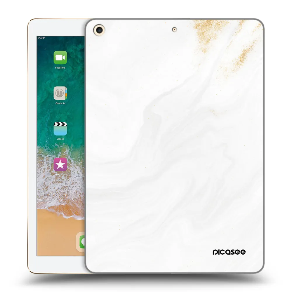 Picasee silikonski prozorni ovitek za Apple iPad 9.7" 2017 (5. gen) - White