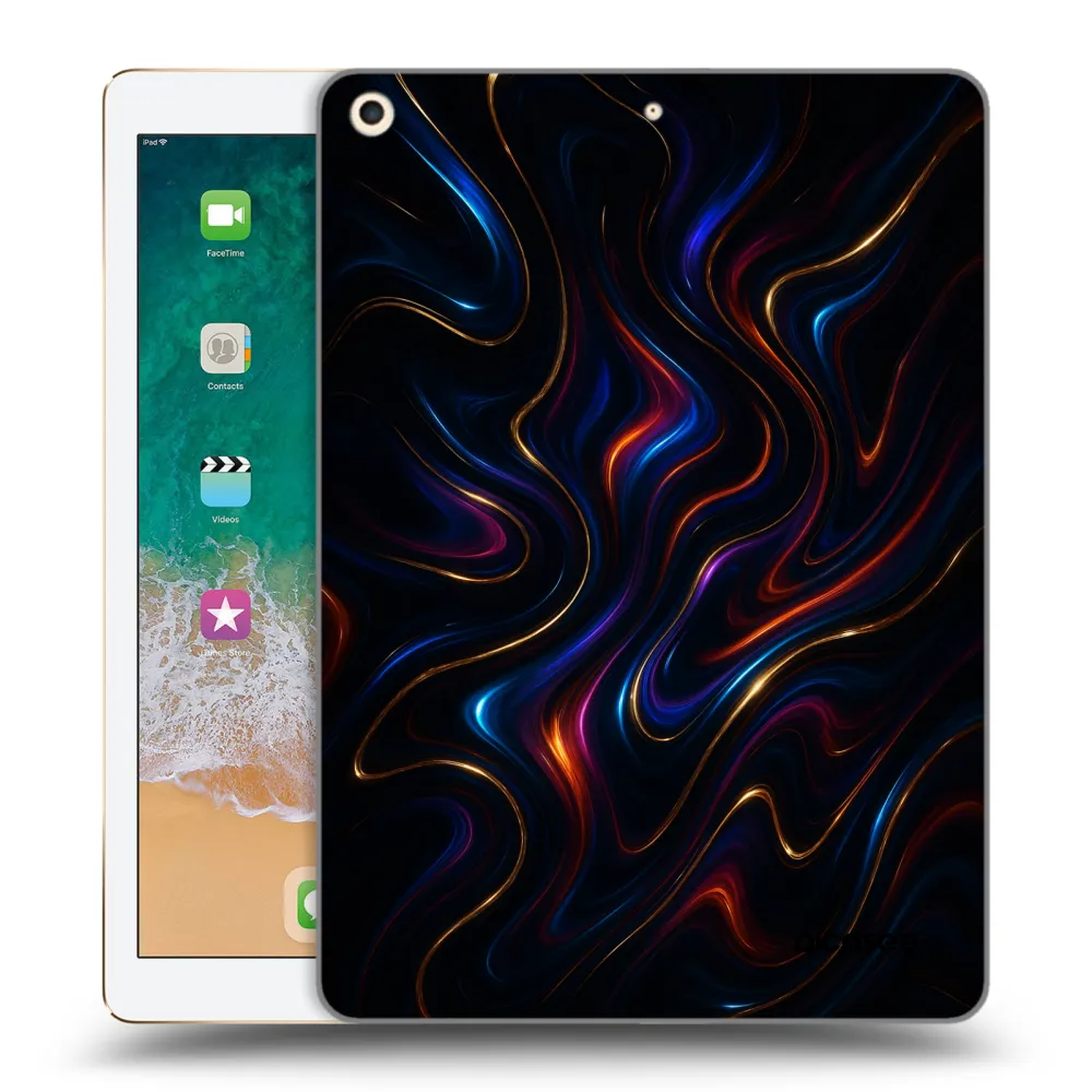 Picasee silikonski prozorni ovitek za Apple iPad 9.7" 2017 (5. gen) - Noir