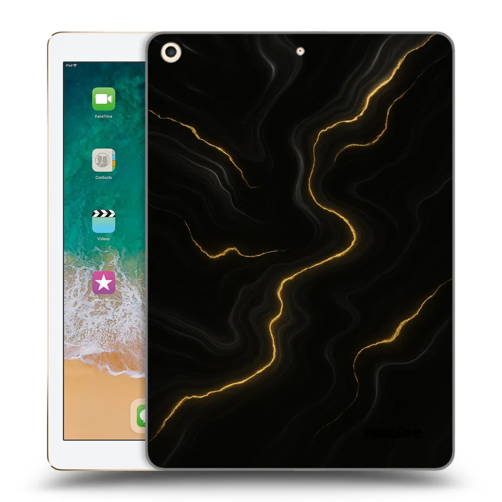 Picasee silikonski prozorni ovitek za Apple iPad 9.7" 2017 (5. gen) - Thunder