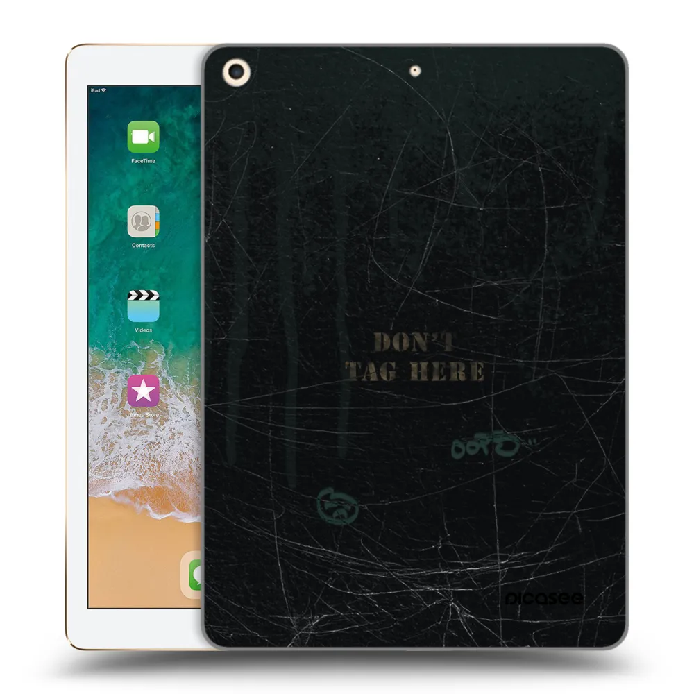 Picasee silikonski prozorni ovitek za Apple iPad 9.7" 2017 (5. gen) - DON´T TAG