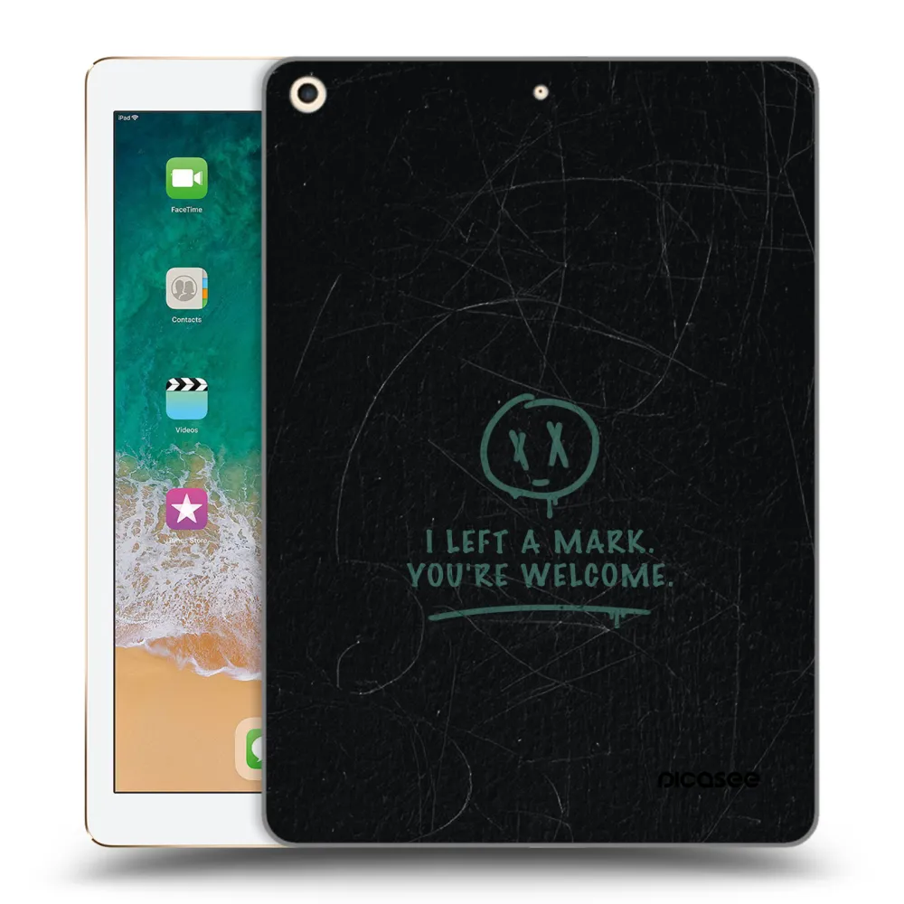 Picasee silikonski prozorni ovitek za Apple iPad 9.7" 2017 (5. gen) - LEFT A MARK