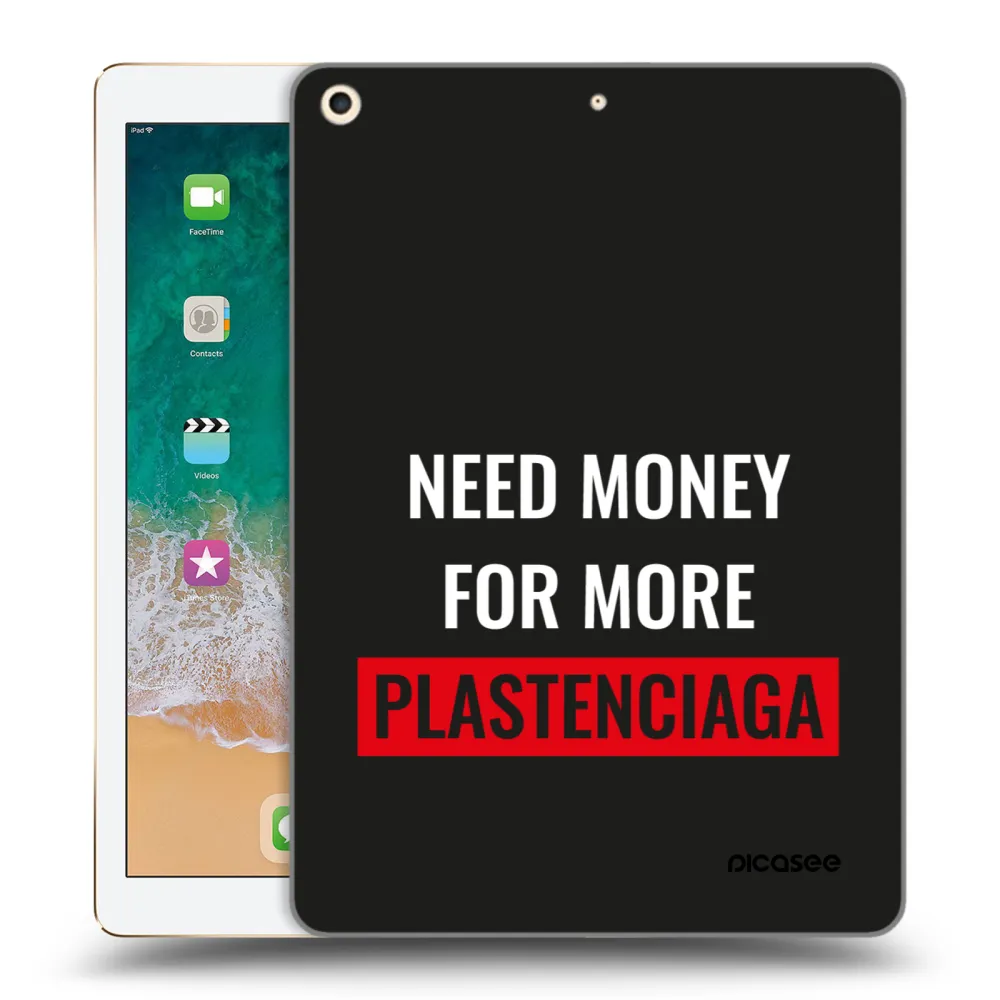 Picasee silikonski prozorni ovitek za Apple iPad 9.7" 2017 (5. gen) - More PLASTENCIAGA