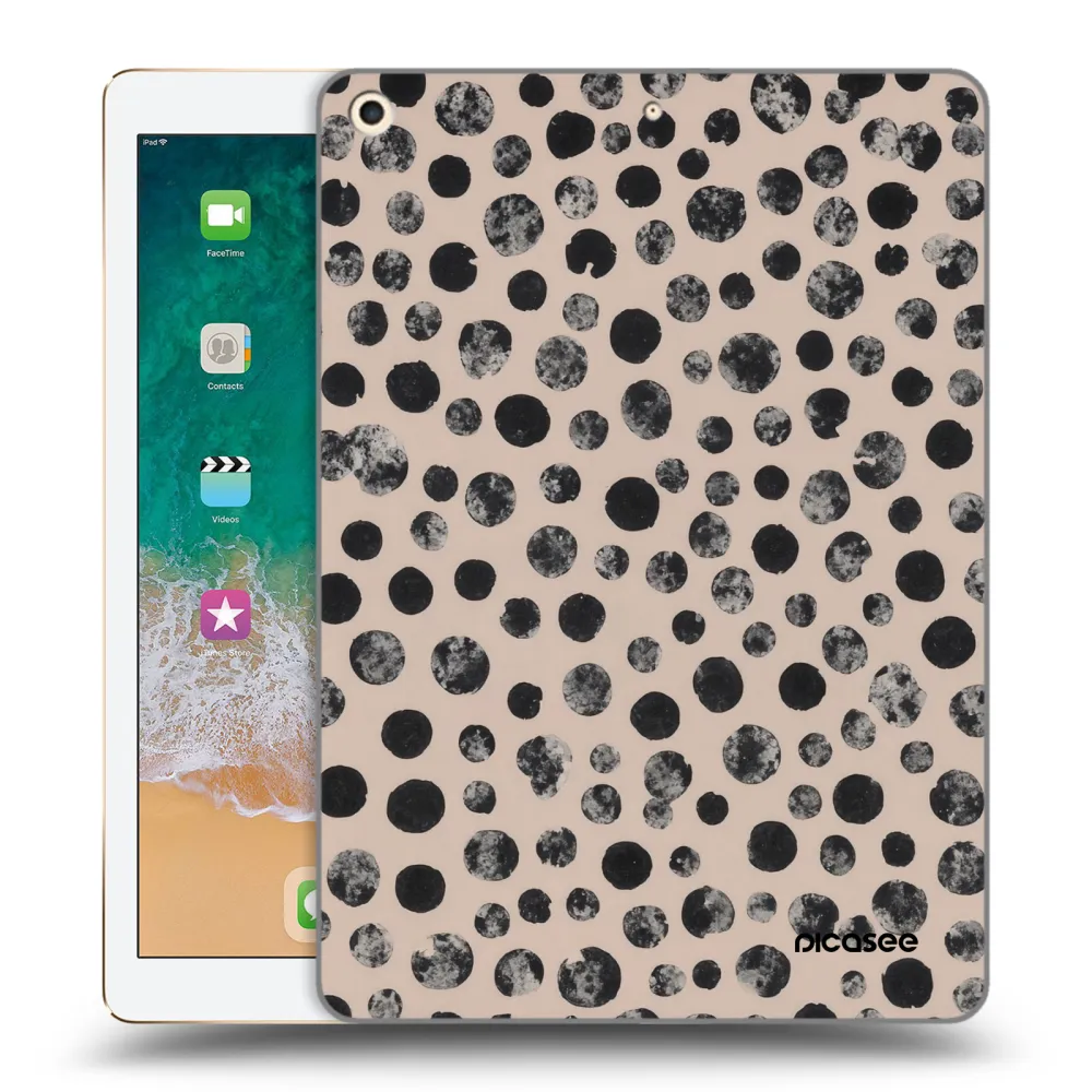 Picasee silikonski prozorni ovitek za Apple iPad 9.7" 2017 (5. gen) - Dots
