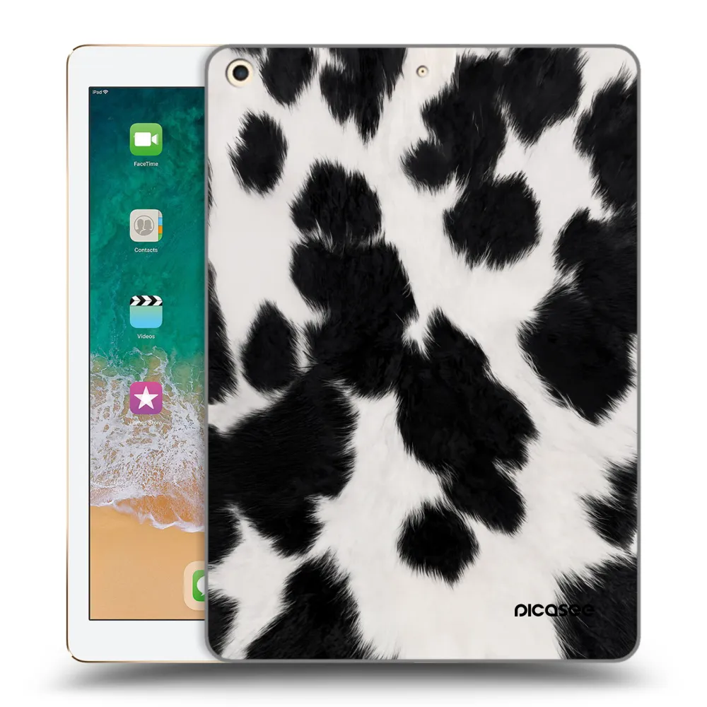 Picasee silikonski prozorni ovitek za Apple iPad 9.7" 2017 (5. gen) - Black Moo