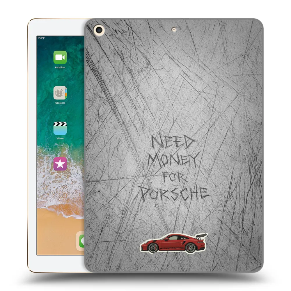 Picasee silikonski prozorni ovitek za Apple iPad 9.7" 2017 (5. gen) - Garage Scratch