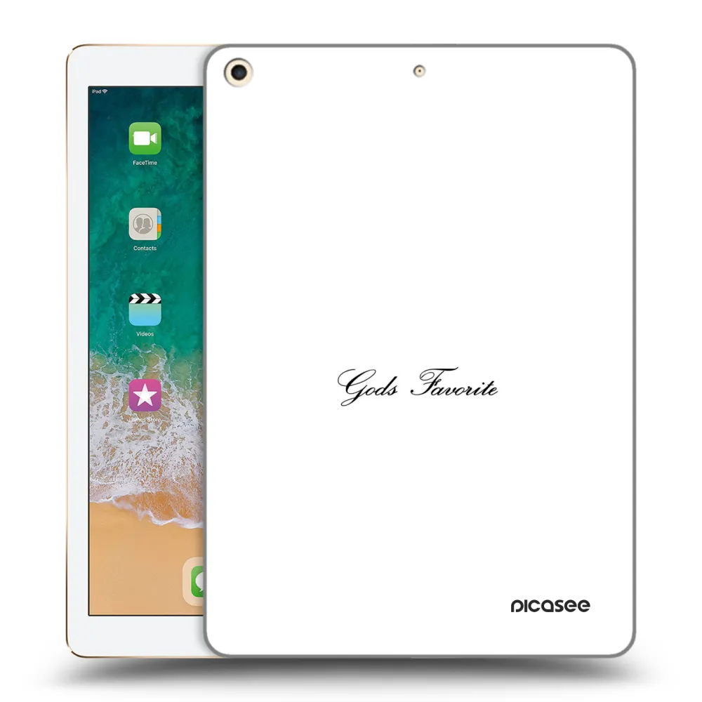 Picasee silikonski prozorni ovitek za Apple iPad 9.7" 2017 (5. gen) - Gods Favorite