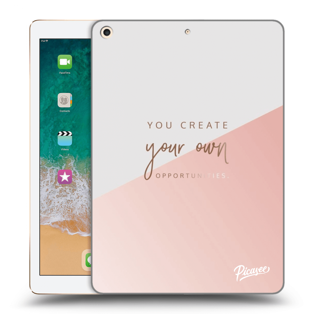 Picasee silikonski prozorni ovitek za Apple iPad 9.7" 2017 (5. gen) - You create your own opportunities