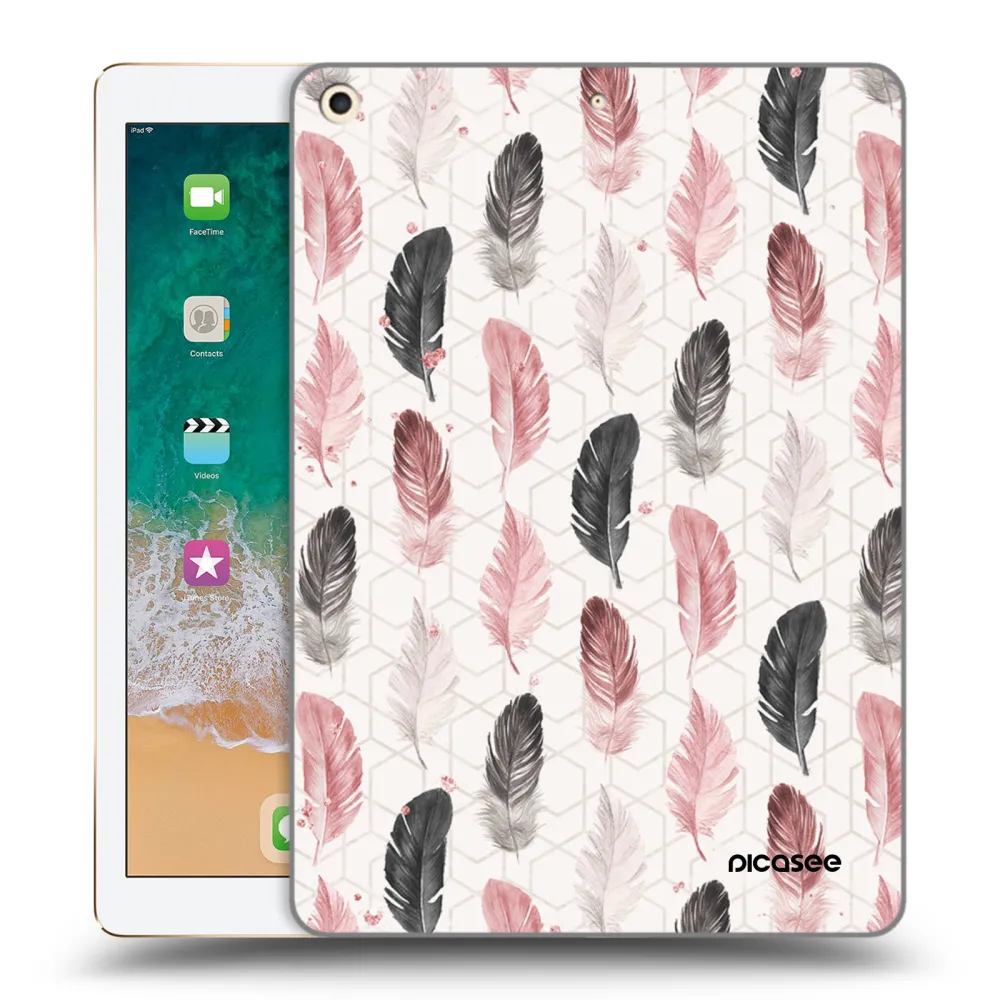 Picasee silikonski prozorni ovitek za Apple iPad 9.7" 2017 (5. gen) - Feather 2