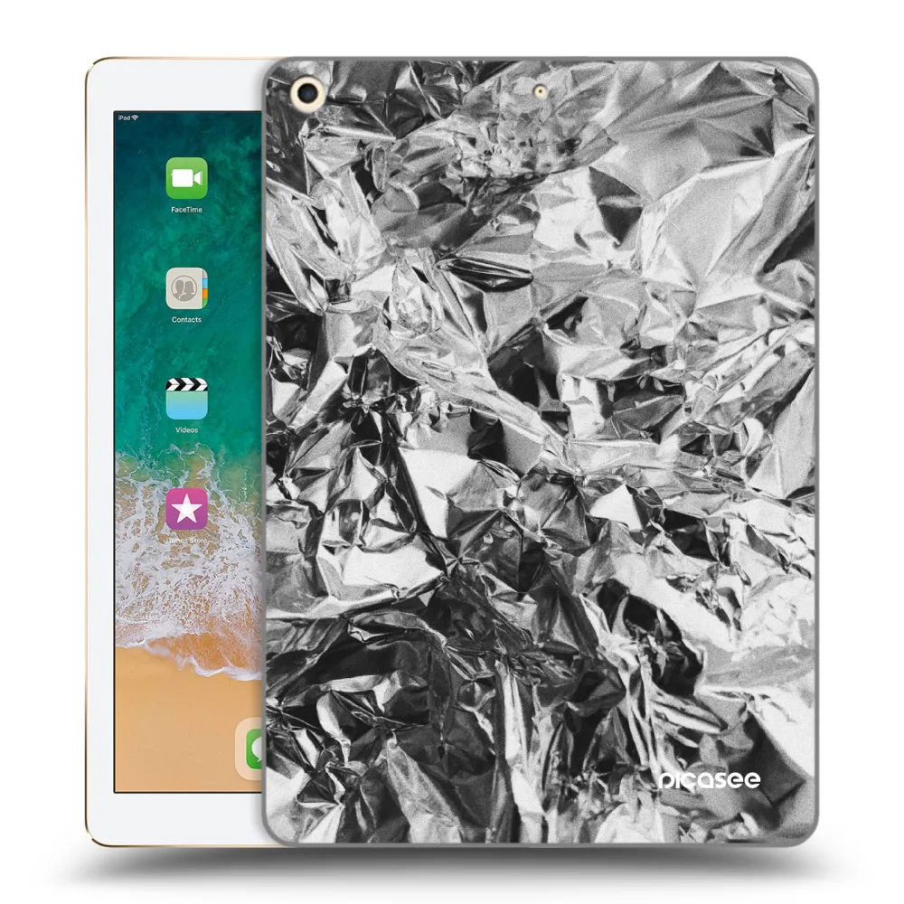 Picasee silikonski prozorni ovitek za Apple iPad 9.7" 2017 (5. gen) - Chrome