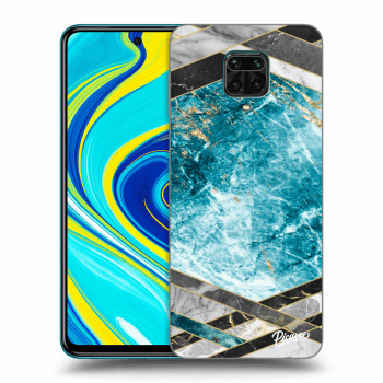 Ovitek za Xiaomi Redmi Note 9S - Blue geometry