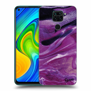 Ovitek za Xiaomi Redmi Note 9 - Purple glitter